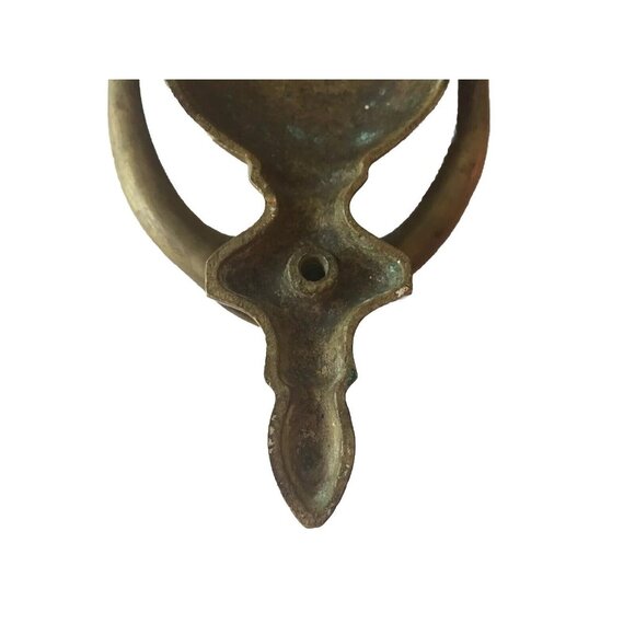 Vintage Brass Door Knocker Solid Engravable Colonial Classic Design 7.5" x 3.5" - Picture 12 of 12